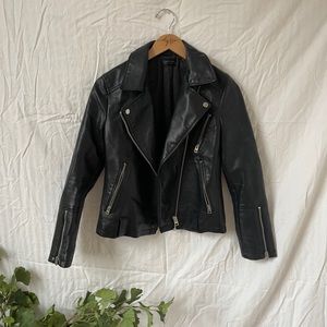 TOPSHOP BLACK LEATHER JACKET